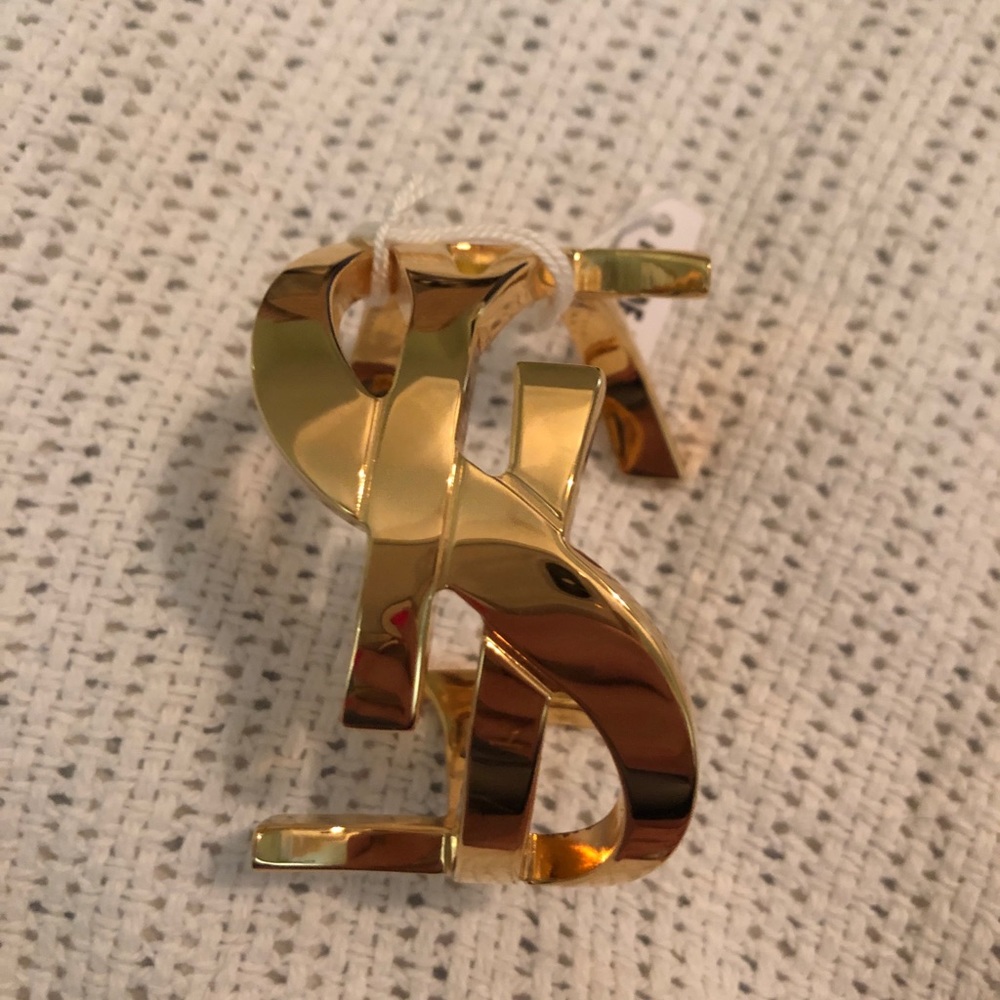 YSL Yves Saint Laurent Brass Cuff